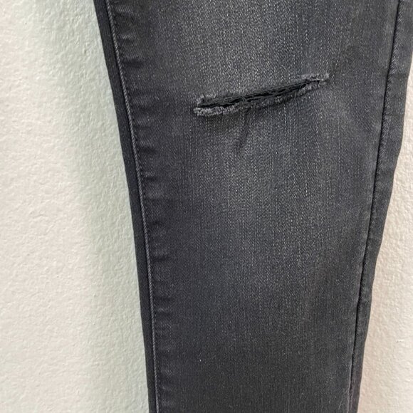 NEW MO&Co. Womens 27 Rock N Soul Black Distressed Jeans Cotton Blend - Picture 10 of 13